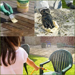 como lavar sillas de patio