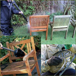 como limpiar sillas de jardin