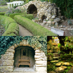 decoracion de grutas de piedra para jardin