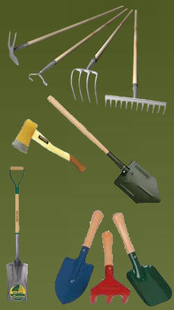 utensilios de palo para jardineria