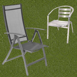 sillas para jardin de aluminio