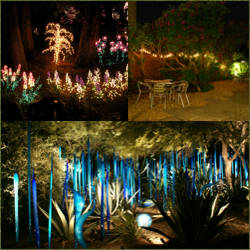 decoracion de jardines nocturnos