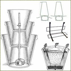 dibujos de soportes para macetas