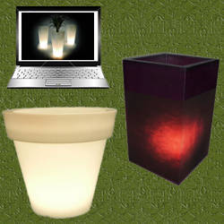 venta online de macetas con luz