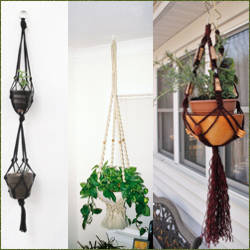 macrame para colgantes de macetas