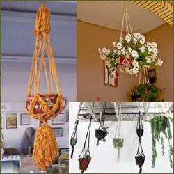 macrame para colgadores de tiestos