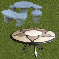 mesas de jardin de granito