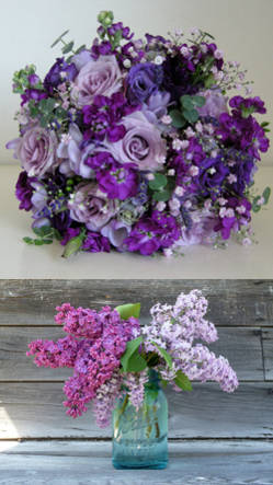 Ramos de flores morado lila: donde usarlos