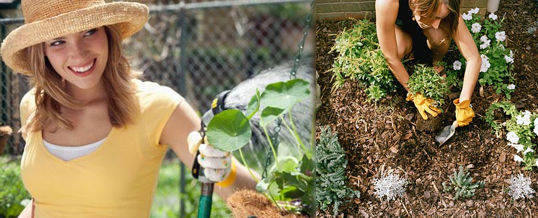 usar la jardinería para relajarse